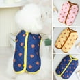 thumbnail image 1 of Dengjunhu Winter Dog Coat Cute Fox Print Button Closure Cardigan Windproof Keep Warm Sleeveless Pet Vest Coat Small Dog Two-legged Clothes Puppy Costume, 1 of 6
