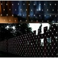 thumbnail image 6 of Solar Net String Lights, 1.5mx1.5m 100LED Solar Outdoor String Lights Backyard Patio Net Light Balcony Fence Mesh Fairy Light String Waterproof, 6 of 8