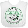 thumbnail image 3 of Inktastic I Wear Green for Myself- Cerebral Palsy Awareness Boys or Girls Baby Bib, 3 of 4
