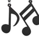 thumbnail image 5 of Sonducket 1 Pair Musical Note Earring Asymmetric Ear Dressing Earrings Dancing Metal Daily Dangling Jewellery Decoration Beauty Type2 NO2, 5 of 6