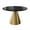 Black, variant on Boyel Living Black Round Dining Table, Marble Tabletop Metal Coffee Table Kitchen Dining Table for 4-6, Dining Table for Dining Room