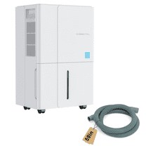 Cobectal 50 Pint Portable Dehumidifier with Water Tank & Timer for Basement & Large Rooms