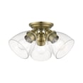 thumbnail image 2 of Livex Lighting - Montgomery - 3 Light Flush Mount in New Traditional Style -, 2 of 8