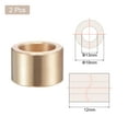 thumbnail image 2 of Uxcell 13mm x 19mm x 12mm Sleeve Bearings Wrapped Oilless Bushings Cast Brass 2 Pack, 2 of 5