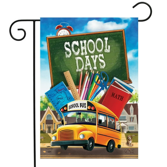 Briarwood Lane School Days Autumn Garden Flag