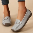 thumbnail image 2 of Xfvqtps Womens Breathable Slip on Loafers Comfortable Round Toe Flat Shoes with Cushioned Insole Lightweight Casual Shoes Wear Gray, 2 of 9