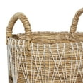 thumbnail image 6 of DecMode Bohemian Banana Leaf Storage Basket, 21", 19", 17"H, Brown, 3 - Pieces, 6 of 10