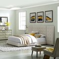 thumbnail image 5 of Platform Bed Frame, Queen Size, Beige, Fabric, Bedroom, Modern Contemporary HB35101, 5 of 5
