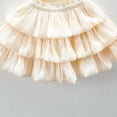 thumbnail image 6 of Ticikt Girls Tulle Skirts A-line Mesh Skirt Long Tutu Skirts Dress Stars Sequins Tutu Skirt for Toddler Girls,Color:Beige,Size:3-4 Years, 6 of 7