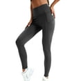 thumbnail image 7 of 4-Pack Women's High-Waisted Leggings with Pockets - Soft Yoga Pants for Workout & Everyday Wear | Medium Stretch, Ideal for Fall & Winter | Available in Black, Grey, Purple, Burgundy - Stylish & Comf, 7 of 7