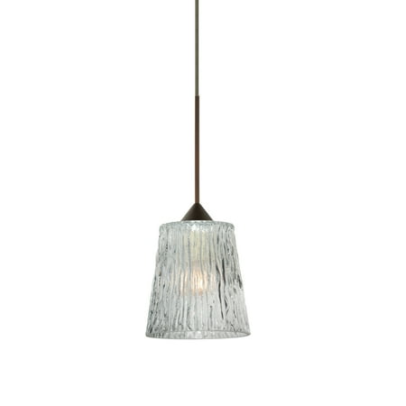 

Besa Lighting 1Xt-512500-Led Nico 1 Light Led Cord-Hung Mini Pendant - Bronze