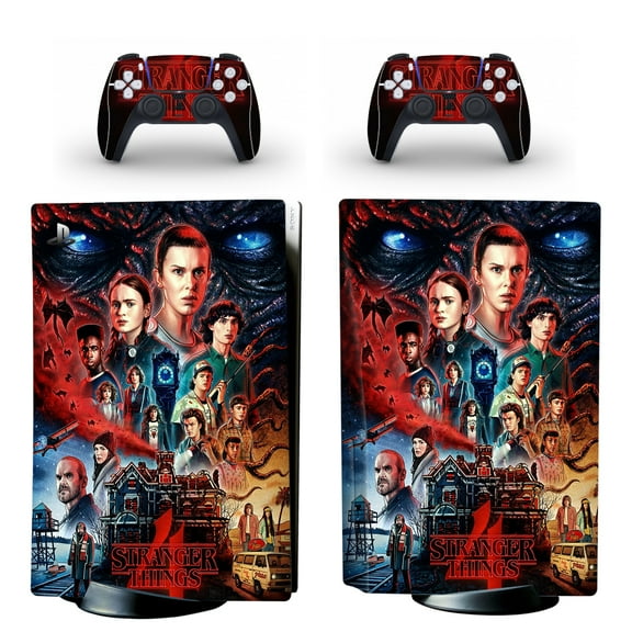 Full Body Vinyl Skin Stickers for PS5 Disc Edition Console and Controllers