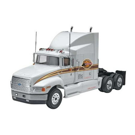 Ford Aeromax Plastic Model Kit, Kit features an aerodynamic sleeper cab with a detailed interior, separate side aero panels By Revell Ship from