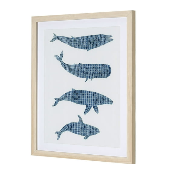 American Art Decor A Pod Framed Mosaic Wall Decor - 16" x 20"