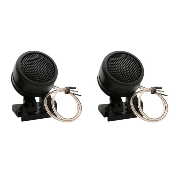 Miangastore 1 Pair Car Tweeter Speakers Audio Tweeter Car Tweeter Horn with 4Pcs Brackets
