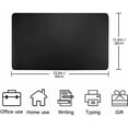 thumbnail image 2 of Leather Desk Pad Protector, 23.6" x 11.8" Waterproof Mouse Pad Desk Mat, Non-Slip PVC Leather Desk Blotter Laptop Desk Pad Writing Pad(Black), 2 of 7