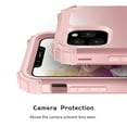 thumbnail image 4 of iPhone 11 Pro Max 2019 Case with Temepered Glass Screen Protector, Dteck Full body Protection 3 Layer Hybrid Rugged Shockproof Case Glass Screen Cover For Apple iPhone 11 Pro Max 6.5", Rosegold, 4 of 9