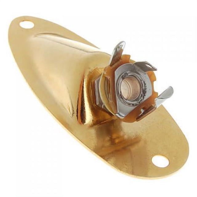 Zócalo De Salida De Oro Dorado Perfecl Para Guitarra Eléctrica De Hierro Y Cobre
