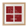 thumbnail image 1 of Mathématique Géométrique Espace Cuboïdes Cadre Mur Table Affichage 4 Ouvertures Image, 1 of 3