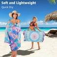 thumbnail image 5 of Microfiber Sand Free Beach Towel, Oversized Beach Towels for Adult, 71"X31" Lightweight Towels for Beach, Quick Dry Super Absorbent Towels Beach for Travel Swimming Bath (Colorful), 5 of 5