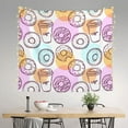 thumbnail image 2 of Sikiie Donuts and Coffee tapestry wall hanging home decor for bedrooms, living rooms, dorms 60x51in, 2 of 6