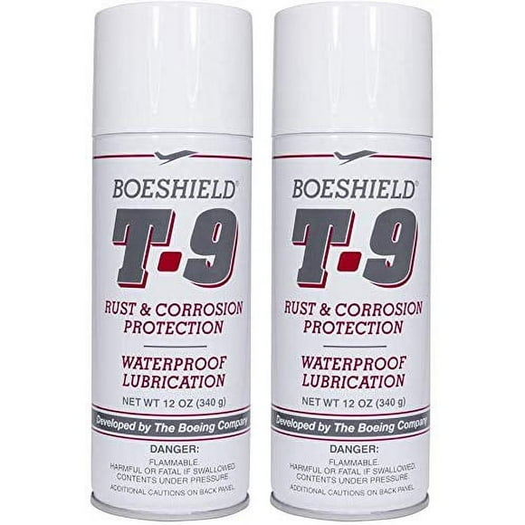 BOESHIELD T-9 Rust & Corrosion Protection/Inhibitor and Waterproof Lubrication, 12 oz. (Тwo Рack)