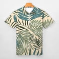 thumbnail image 3 of Vintage Hawaiian Aloha Graphic Men Zipper T-shirt Summer Casual Short Sleeve T-shirt Top, 3 of 7