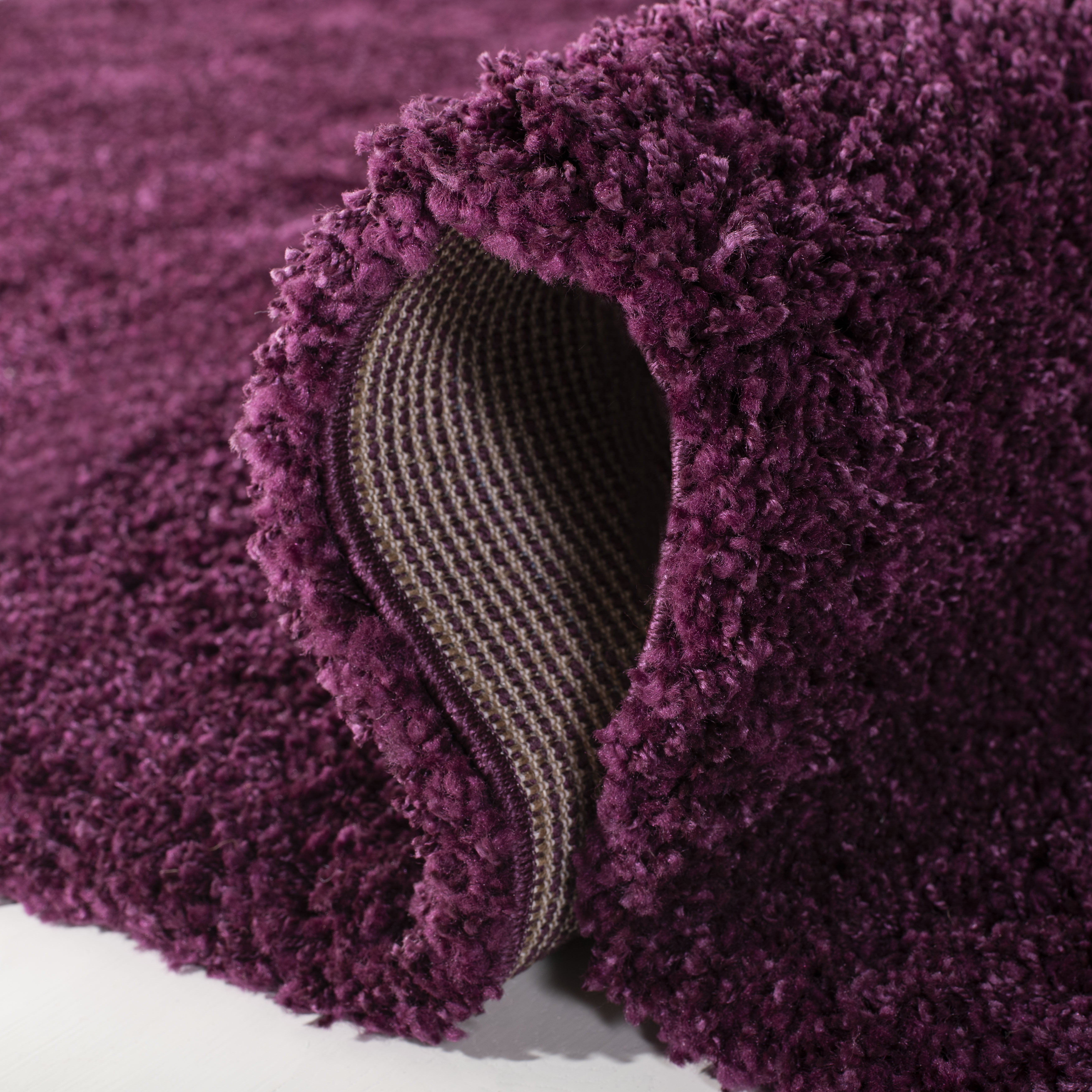 SAFAVIEH California Plush Solid Shag Area Rug, Purple, 9'6" x 13' - Large - Modern Design, Purple, Non-Shedding & Easy Cleaning, Ultra Plush Thick Pile, Ideal for Living Room, Bedroom