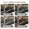 thumbnail image 7 of ODIKA 8'x10' Washable Area Rug Abstract Vein Border Swirl Inlay Veined Streaks Flow Symmetrical for King Size Bedroom Under Bed, Master Suite, Non-Shedding, Easy Care, 7 of 7