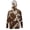 Cow Print Brown, variant on SEANATIVE Men's UV Protection Sun Hoodie Long Sleeve Fishing Tops Hiking Running Shirt Multi-Use Outdoor Sports Casual Top Summer Fall Outfits for Men, S, Skull Crow Rose Red Black