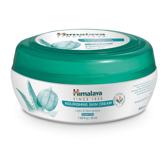 Himalaya Nourishing Skin Cream with Aloe Vera and Winter Cherry (Ashwagandha), Face Cream, 1.69 oz, 50 ml