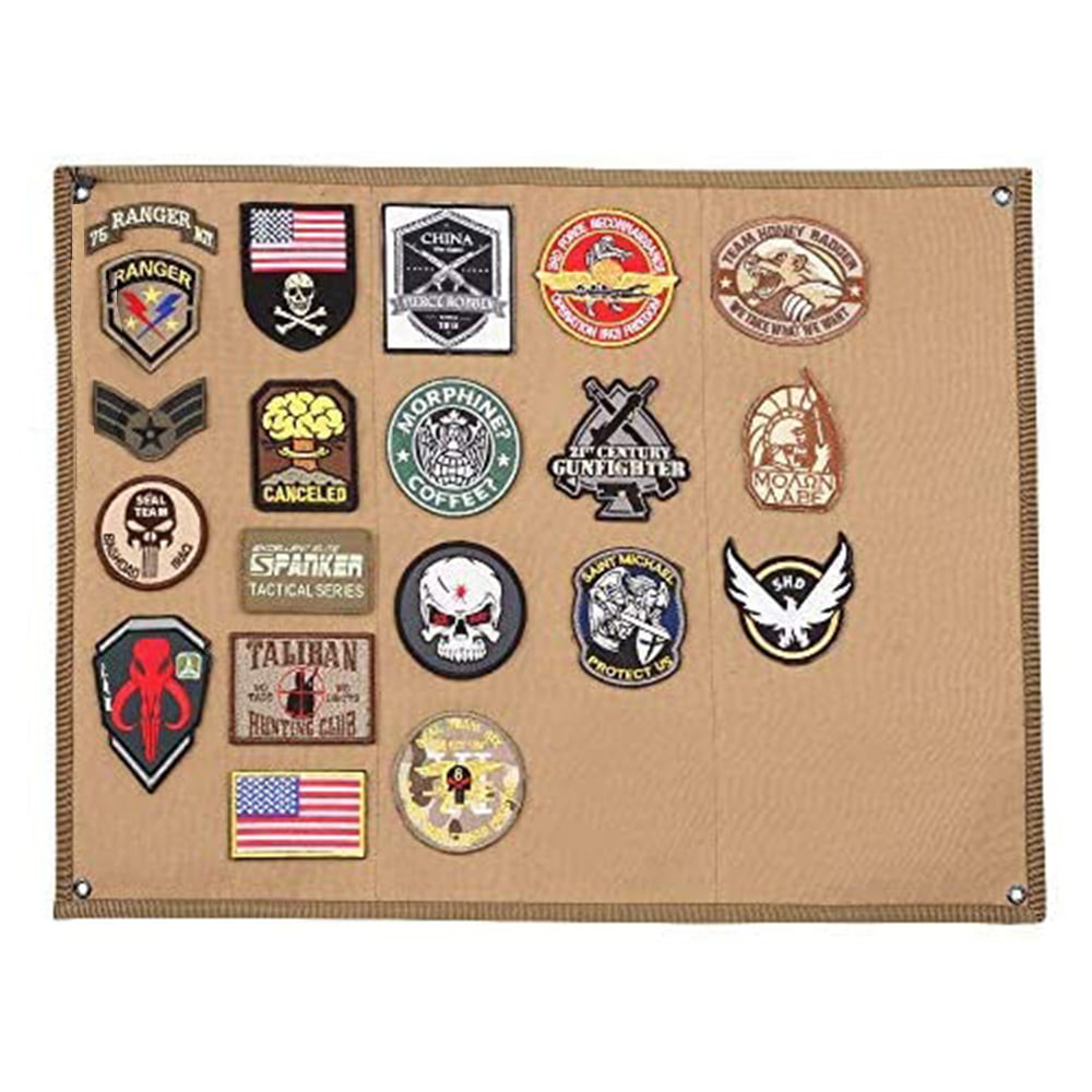 TACTICAL MILITARY HOOK & LOOP FASTENER PATCH PANEL MOLLE SYSTEM BADGE PAD NEW 