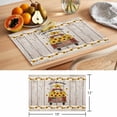 thumbnail image 6 of Farm Sunflowers Placemats Set of 8, Summer Floral Truck Leaves Fruit Wood Grain Non-Slip Place Mats Washable Table Mats for Kitchen Dining Table Decorations Indoor/Outdoor, 6 of 9