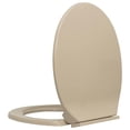 thumbnail image 3 of vidaXL Soft-Close Toilet Seat Beige Oval, 3 of 5
