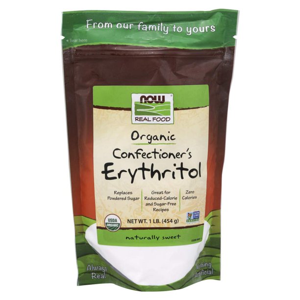NOW Foods, Organic Confectioners Erythritol Powder, Replacement for