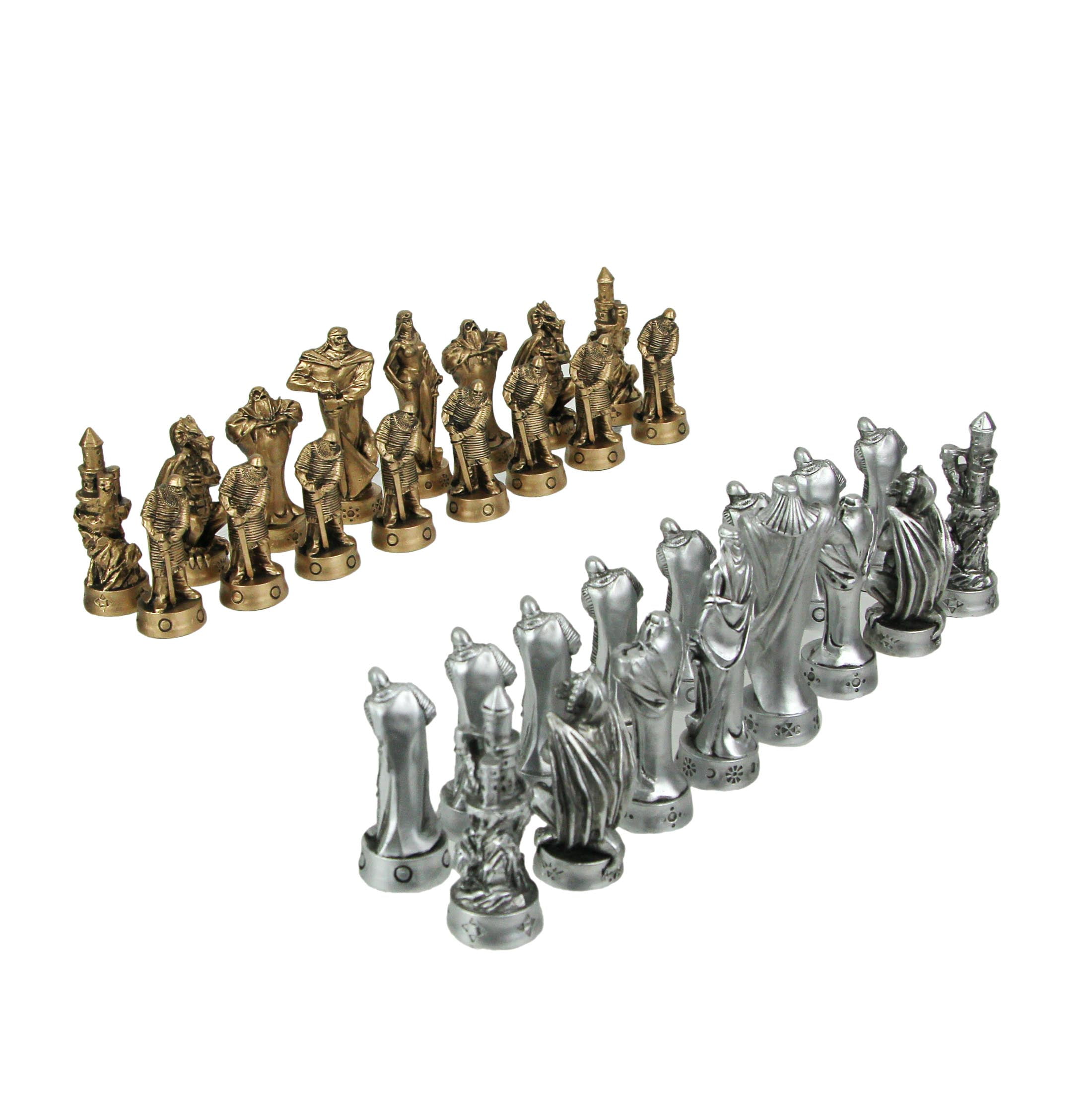Viking plastic chess pieces 95 mm black chessmen white Standard 3,75" 