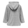 thumbnail image 3 of Shakumy Bed Jackets Women Casual Fashion Thick Solid Color Knit Cardigan Sleeve Sweater Jacket Coat Coat Dark Gray X-Large, 3 of 5