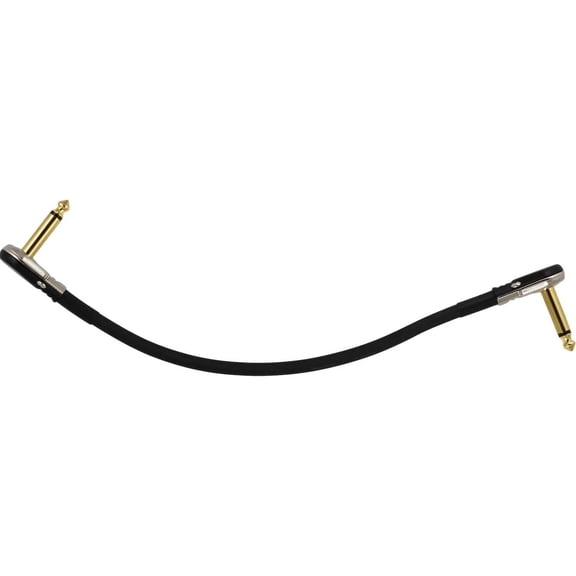 2 Ft S-Shape Castline Gold Mogami 2524 Guitar Pedal Board Patch Cable TS Low Profile Pancake Connector