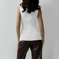 thumbnail image 5 of Sweater Vest Woman Women's High Neck Sleeveless Sweater Bottom Fitting Top, 5 of 7