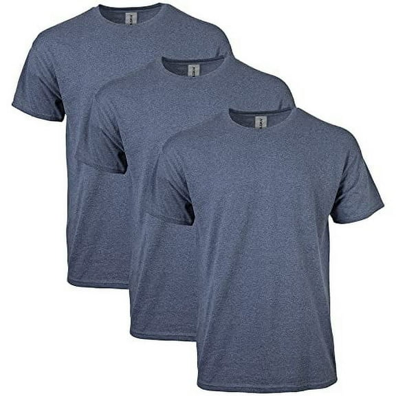 Gildan Mens Heavy Cotton T-Shirt
(Pack of 3) 3 Dark Heather