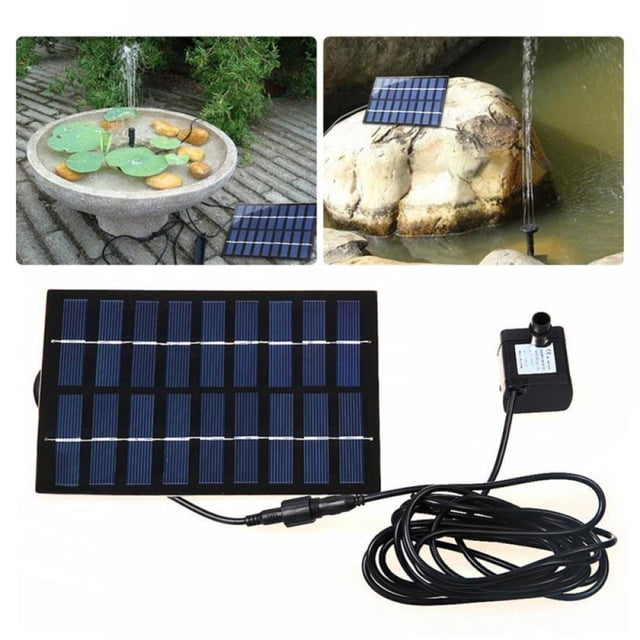 1.8W Solar Fountain With Panel Water Pump Bird Bathing Solar Panel Kit Outdoor Fountain Suitable For Outdoor Small Pond Courtyard Garden And Fish Tank