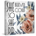 thumbnail image 2 of Marmont Hill She Believed She Could so She Did Canvas Wall Art, 2 of 7