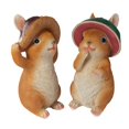 thumbnail image 1 of 2 Pieces Resin Garden Rabbit Statue l Ornament Patio Balcony Deck Decor Sunnimix none, 1 of 7