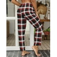 thumbnail image 5 of Avidlove Women Pajama Pants with Pockets Stretch Buffalo Plaid Pajama Bottoms Drawstring Christmas Pj Pants Sleepwear Casual Cozy Lounge Pants, 5 of 7