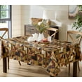 thumbnail image 3 of Newbridge Farmhouse Vintage Rooster Rectangle Vinyl Flannel Backed Dining Tablecloth, 52 x 70 inch, 3 of 6