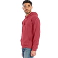thumbnail image 5 of Hanes Men's Garment Dyed Fleece Hoodie Crimson Fall M, 5 of 8