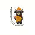 thumbnail image 1 of Decoraciones de la Vaca de Calabaza de Wansheng, Decoraciones de la Fiesta de Acción de Gracias de Otoño, Decoraciones de Resina, 1 of 2