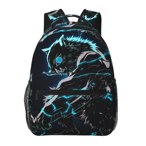 Hashibira Inosuke Backpack Cute Printed Lightweight Casual Unisex Laptop Computer Bookbag School Hiking Work Business Travel Daypacks Gifts