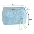 thumbnail image 1 of Bolsa de maquillaje de gran capacidad para mujer acolchado con estampado Ehuebsd Floral bolso de mano organizador de artículos de aseo, 1 of 2