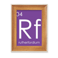 thumbnail image 1 of Quimica elementos periodo cuadro metales de transición Rutherfordio RF Escritorio Marco de fotos de madera Pantalla Imagen Arte Pintura Múltiples conjuntos, 1 of 4